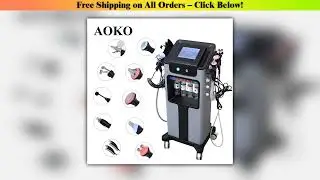AOKO New10IN 1 Hydro Dermabrasion Aqua Peeling Ultrasound Facial Care Oxygen Injection Skin