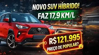 TOYOTA CHOCOU O MERCADO! YARIS CROSS H&Iacute;BRIDO FLEX &Eacute; &Uacute;NICO NO BRASIL 🇧🇷