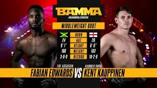 BAMMA 34: Fabian Edwards vs Kent Kauppinen