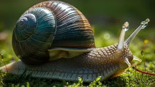 The Delicate Dance of a Snail: Exploring Movement on a Leaf