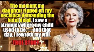 True Story From This Grandma👵💔The moment my daughter ripped off my necklace demanding the hotel...