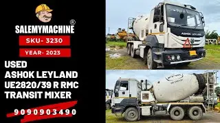 USED ASHOK LEYLAND TRANSIT MIXER FOR SALE l USED CONSTRUCTION EQUIPMENT FOR SALE l SALEMYMACHINE