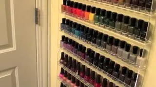 Craft Room Bathroom: Nail Polish Organization & Dog Bathing Station