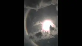 circular rainbow around the sun!