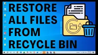 Как восстановить все файлы из корзины в Windows | Восстановление файлов, удаленных из корзины