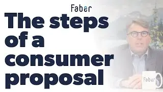 What are the steps of a consumer proposal?