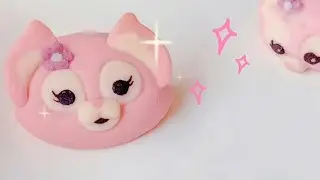 Adorable Pink Dog Character Mochi Dessert