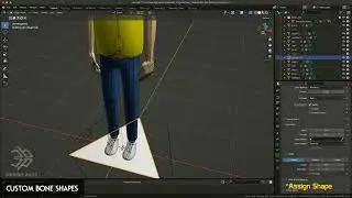 Custom Bone Shapes in Blender