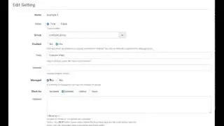 settings advanced editor