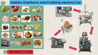 How Daifuku Strawberry & Mochi Are Made Automatically From Dough to Delicious | Daifuku machine line