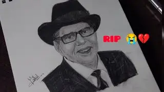 RIP 💔🥹 Dharmendra ji Drawing Dharmendra Delo Art Tribute , Legendary Bollywood Stars Drawing 