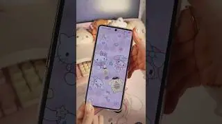 The cutest sanrio phone theme on my z flip 7! 🌸✨️ #galaxyzflip7 #kawaiiphone #sanrio #cutephone