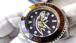 Invicta Grand Diver NFL Baltimore Ravens 45039 Automatic Men's Watch | Мужские Механические Часы