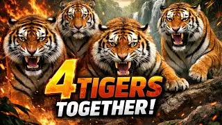 4 tigers 🐯 spotted last main dekho big size male tiger dikha amazing experience @YouTube 