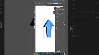 How to create 3D Arrow Icon In Illustrator #creative #illustrator