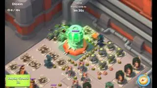 Boom Beach Stronghold OP, DIOXIN attack (Full tank)