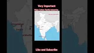 Major Cotton Textile Industries of India | MAP OF INDIA