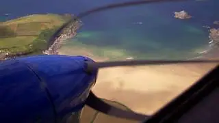 De Haviland Dragon Rapide over Newquay Cornwall