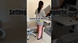 Setting up the Magnetic Frame 🖼️ #indiansineurope #ikeafinds #magneticframe