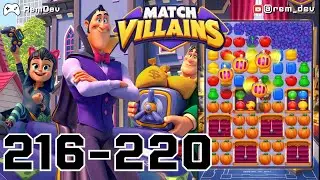 Match Villains Levels 216&ndash;220 &ndash; The Secret Path That Makes These Levels Shockingly Easy!
