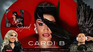 Распаковка виниловой пластинки Cardi B &laquo;Am I The Drama&raquo; с автографом Red Apple