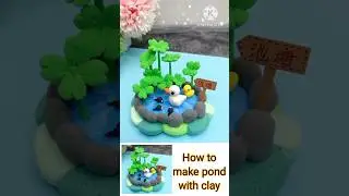 How to make pond with clay #trending #viral #shortvideo #viralshort