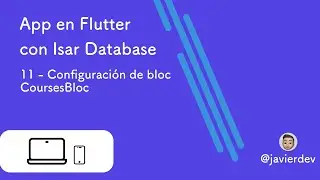 App en Flutter con Isar Database / 11  Configuraci&oacute;n de bloc de CoursesBloc