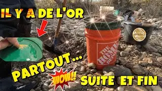 CHERCHER DE L'OR EN FRANCE,  CET ENDROIT EST DINGUE, ON A  VRAIMENT TROUVÉ UN BON SPOT . #or ; #gold