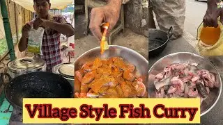 Village Style Fish Curry in Raipur 😍😍 Full recipe of fish curry 🤩🤩