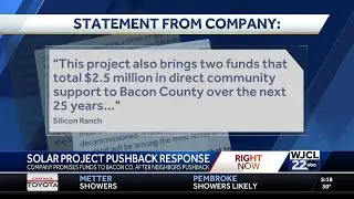 Residents pushback against a Solar Panel Farm Project in Bacon County