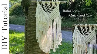 Macrame Wall Hanging Tutorial / Bohemian Wall Hanging DIY / Handmade Gift Ideas