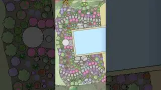 Visualize this Native Pool Garden Design Throughout the Seasons!