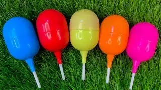New Glitter Rainbow Lollipop Candy I Cutting | ASMR | Satisfying Video