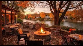 Fireplace Dreams | Peaceful Autumn Jazz Music & Fireplace Sounds for Comfort