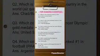 ✨Top Ranking Countries in the World | PART 3 || #shorts #country #ranked #world