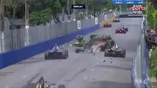 ASSUSTADOR! CARRO CAPOTA E PEGA FOGO NO E-PRIX DE S&Atilde;O PAULO! | F&Oacute;RMULA E