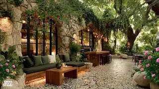 Peaceful Jazz In Green Hideaway 🍃 Forest Sound Therapy for Stress Relief & Deep Focus