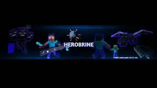 Showcase #1 : Banner Minecraft For Herobrine (Animate it + Ps Touch)