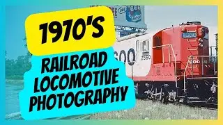 1970s Train Photography: Scanned Images of Classic Locomotives & Railroads