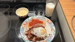 Corn Soup, Hash, and Stewed Tomatoes - Late January 1946 Dinner