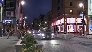 Nightlife Ambiance Downtown Montreal June 2020 Canada