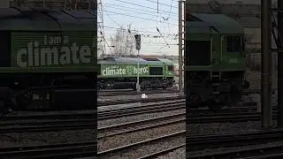 Climate Hero Class 66 saves the planet by pulling just one wagon! Doncaster 8 January 2026