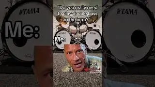 The only way... #therock #wwe #dwaynejohnson #finalboss #thebloodline #metaldrummer #doublebass