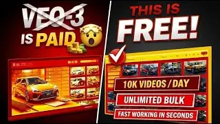 How I Created Unlimited AI Videos in Bulk (One Click 100% Free ) Unlimited Text to video Free