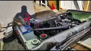 Puchshop VW Caddy Mk1 1.9 TDI first start after motorswap!