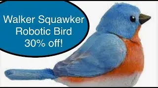 Joy for All Walker Squawker Bluebird Interactive Robotic Pet Companion