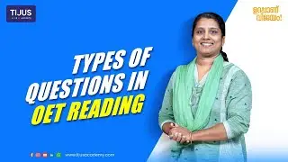 ✅Types of Questions in OET Reading