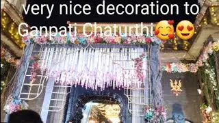 very nice decoration🤩🤩😍 very big Ganpati Temple😃 Ganpati Chaturthi🙏🙏