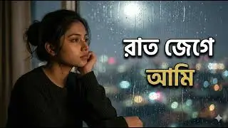 রাত জেগে আমি 🌙 | Late Night Bangla Female Song | Emotional Indie Music