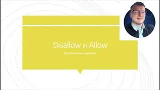 Disallow и Allow (Использование директив)